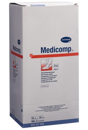 Medicomp Bl 4 pieghe S30 10x10 sterile 100 x 2 pezzi
