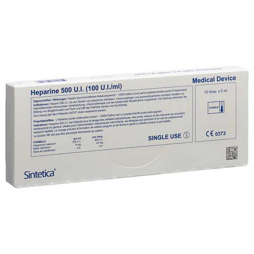Eparina Sintetica Inj Sol 500 UI 10 fiale 5ml