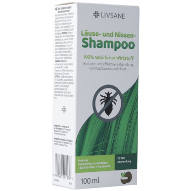 Livsane Pidocchi e lendini Shampoo trattamento 100% naturale 100ml