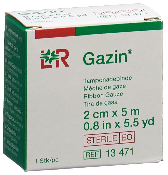GAZIN Bendaggi per tamponamento 2cmx5m sterili