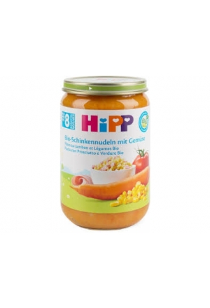 Tagliatelle al prosciutto biologico HiPP con verdure 8 mesi 220g