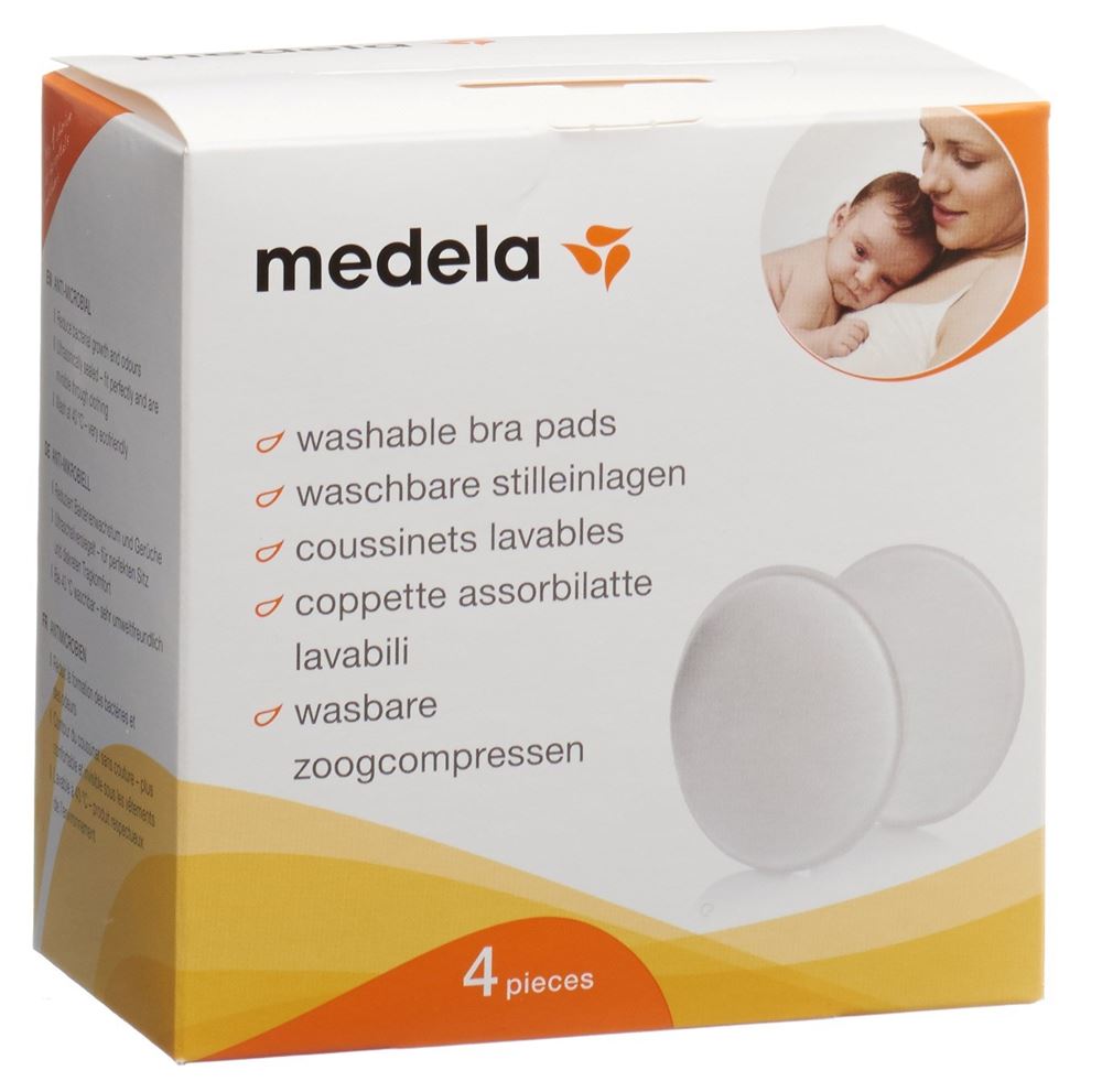 Cuscinetti per allattamento Medela lavabili 4 pezzi