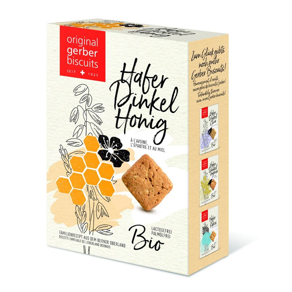 GERBER Biscotti di avena e farro al miele Bio 160g