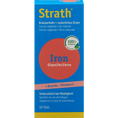 Strath Iron ferro naturale + lievito vegetale in compresse 30 pezzi