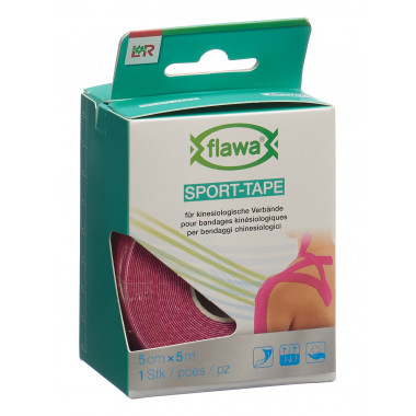 Flawa nastro sportivo 5cmx5m rosa