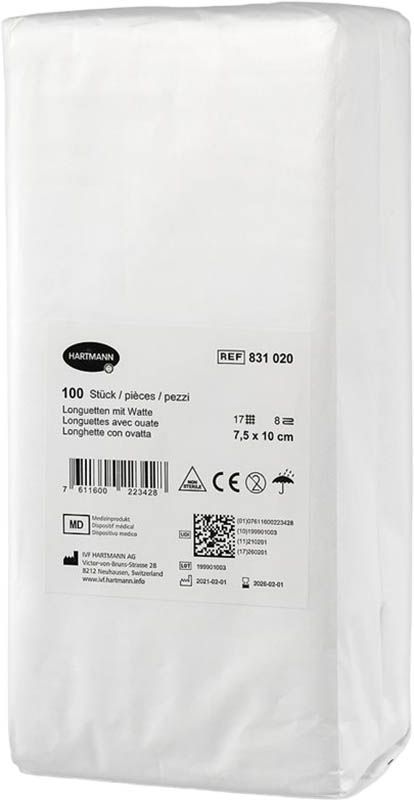 Compressione pieghevole FIV in cotone idrofilo T17 7,5x10cm 8f 100 pezzi