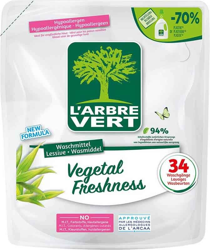 L'ARBRE VERT Ricarica detergente liquido veget 1,53lt