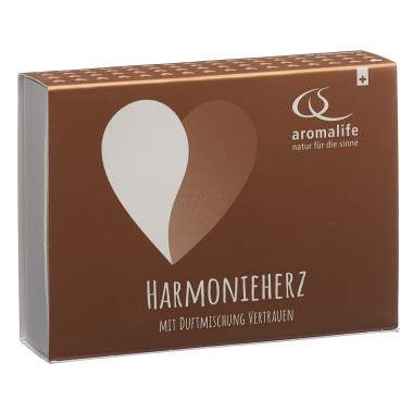 Set regalo Aromalife cuore armonia 7cm legno