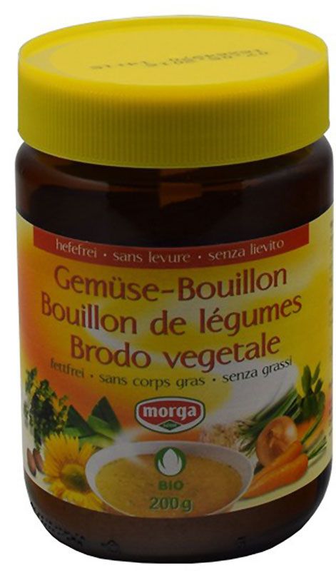 MORGA Brodo vegetale senza lievito e senza grassi biologico 200g
