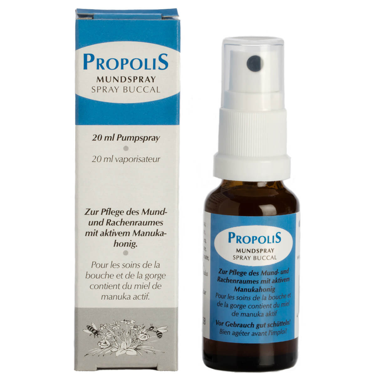 PROPOLIS spray per bocca con miele di manuka attivo 20ml