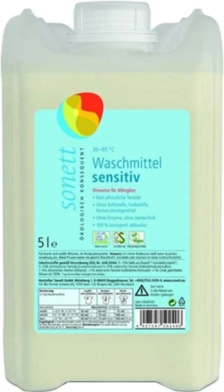 Sonett detergente sensibile 30° 95°C 5 lt