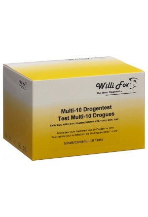 Willi Fox Drug Test Multi 10 Droga Urina 10 pezzi