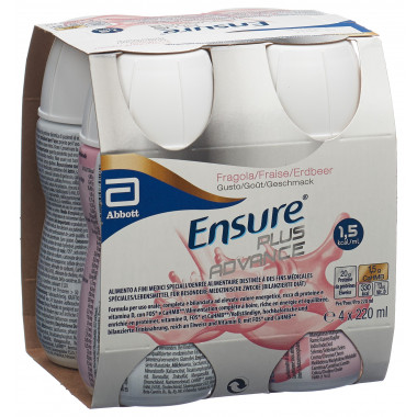 Ensure Plus Advance Fragola 4 x 220 ml