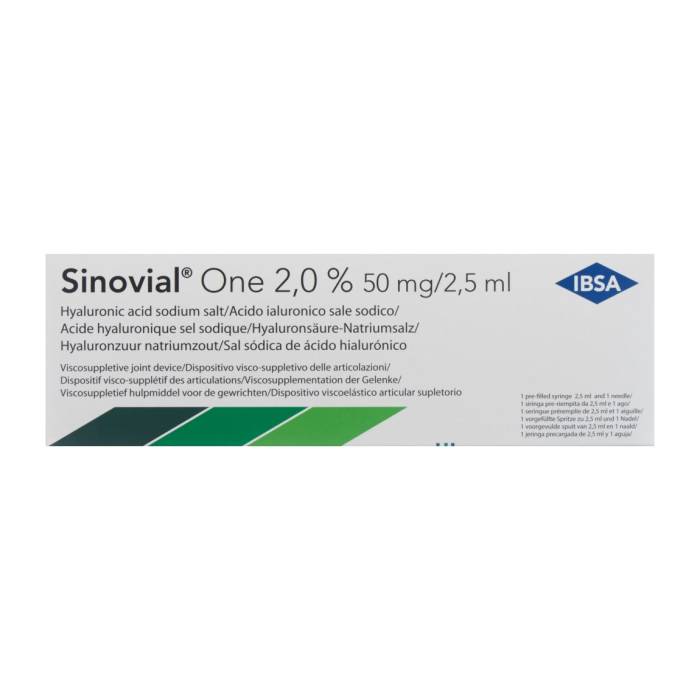 Sinovial One Inj Lös Fertspr 2,5 ml