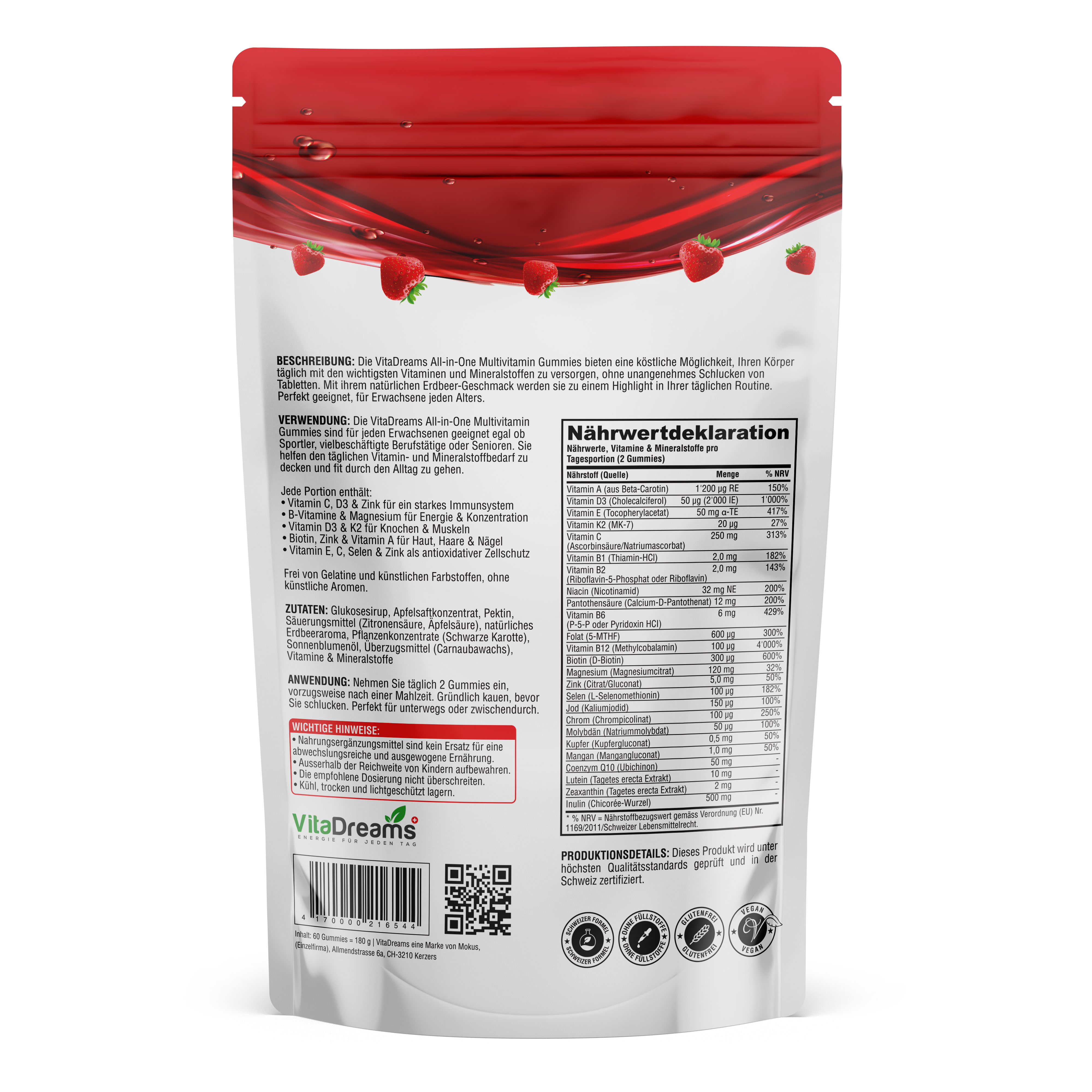 VitaDreams - Gomme all-in-one 60 pezzi