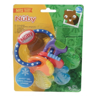 Chiave per anello di dentizione Nuby con gel di ghiaccio