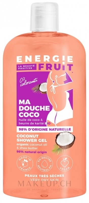 ENERGIE FRUIT Gel doccia all'olio di cocco e karité 500ml