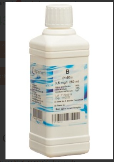 OLIGOPHARM Soluzione di boro 3,5 mg/l 250ml