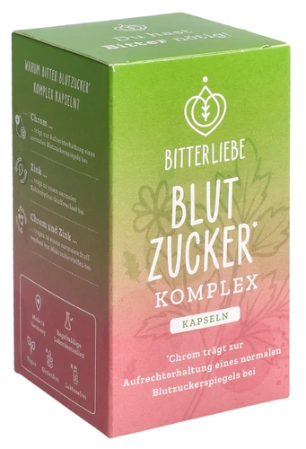 Capsule per la glicemia Bitterliebe in scatola 60 pezzi