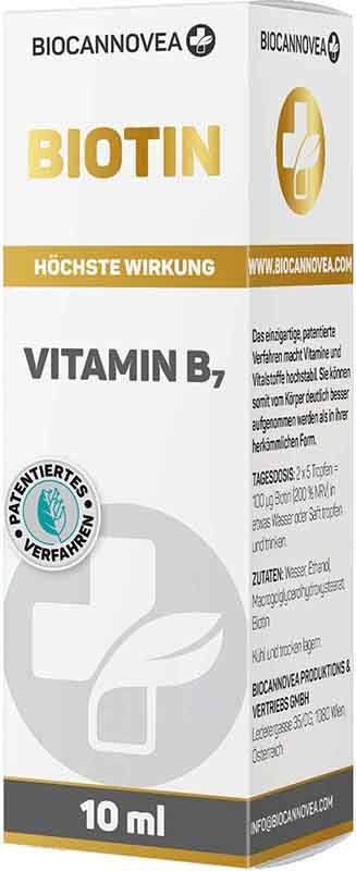 BIOCANNOVEA Biotin Vitamin B7 Fl 10ml