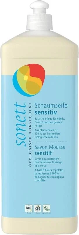 Sonett schiuma sapone sensibile bottiglia di ricarica 1 litro