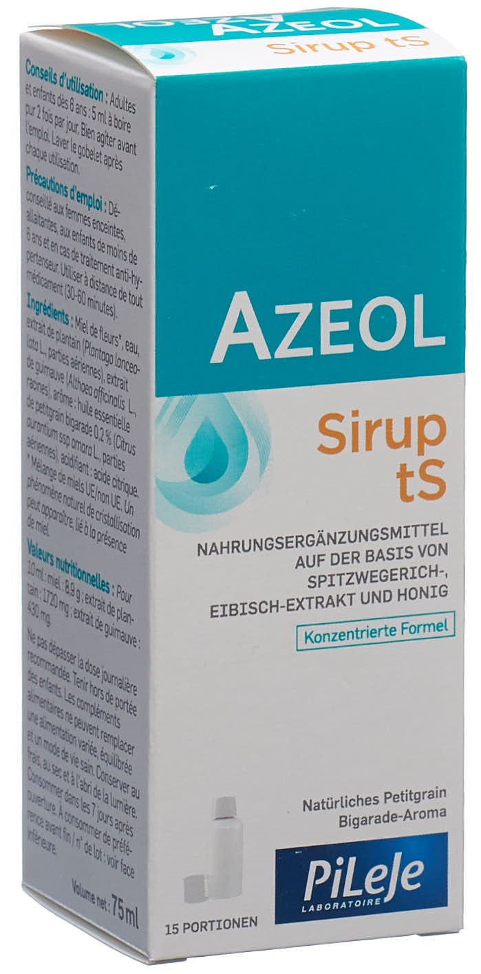 AZEOL toux sèche sciroppo naturale di petitgrain bigarade Fl 75ml