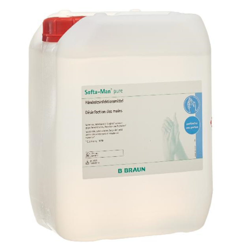 SOFTA-MAN PURE disinfettante per mani in bombola da 5lt