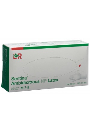 Guanti Sentina M latex 100 pezzi