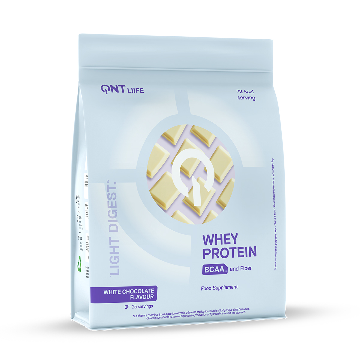 QNT Light Digest Proteine del siero di latte White Choco 500g