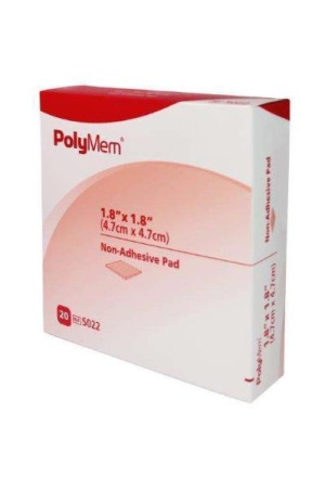 Medicazione non adesiva PolyMem 4,7x4,7cm 20 pezzi