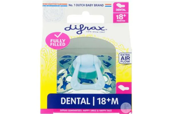 Difrax Nuggi dentale 18+M silicone