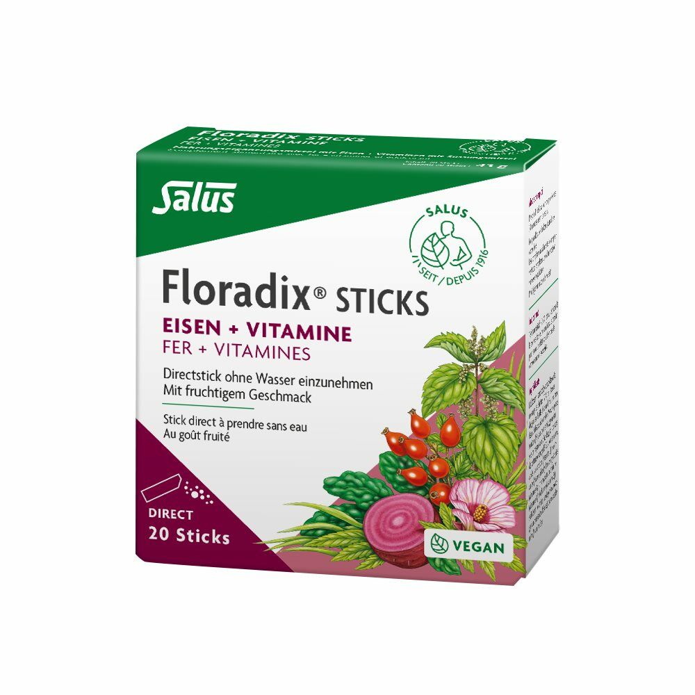 Floradix Ferro + Vitamine Sticks 20 pezzi