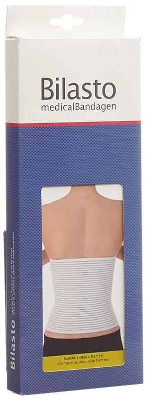 Supporto addominale Bilasto donna S bianco velcro