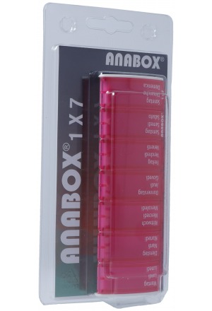 Anabox Medidispenser 1x7 rosa Tedesco/Francese/Italiano in blister
