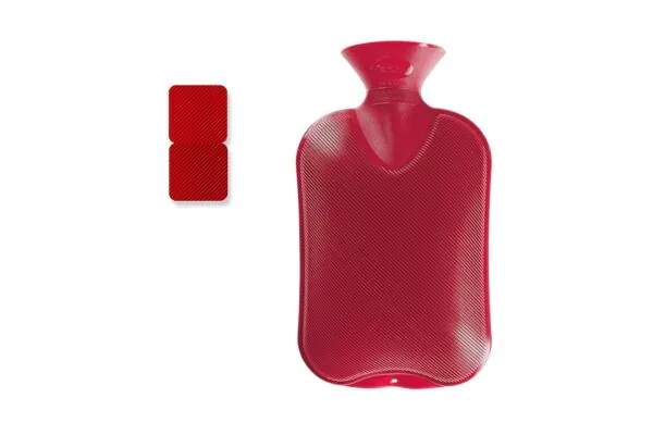 Borsa dell'acqua calda FASHY 2l doppia lamella mirtillo rosso