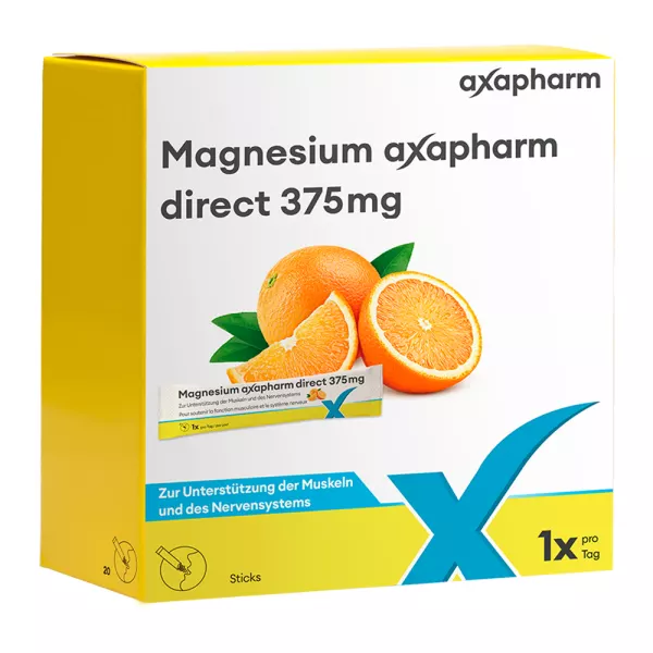 Magnesio Axapharm diretto Bastoncini 375 mg 20 pezzi