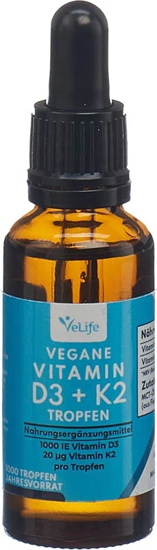 VELIFE Vitamina D3 K2 gocce vegan Pip Fl 30ml