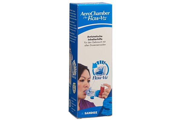 AeroChamber PLUS Flow-Vu senza maschera blu