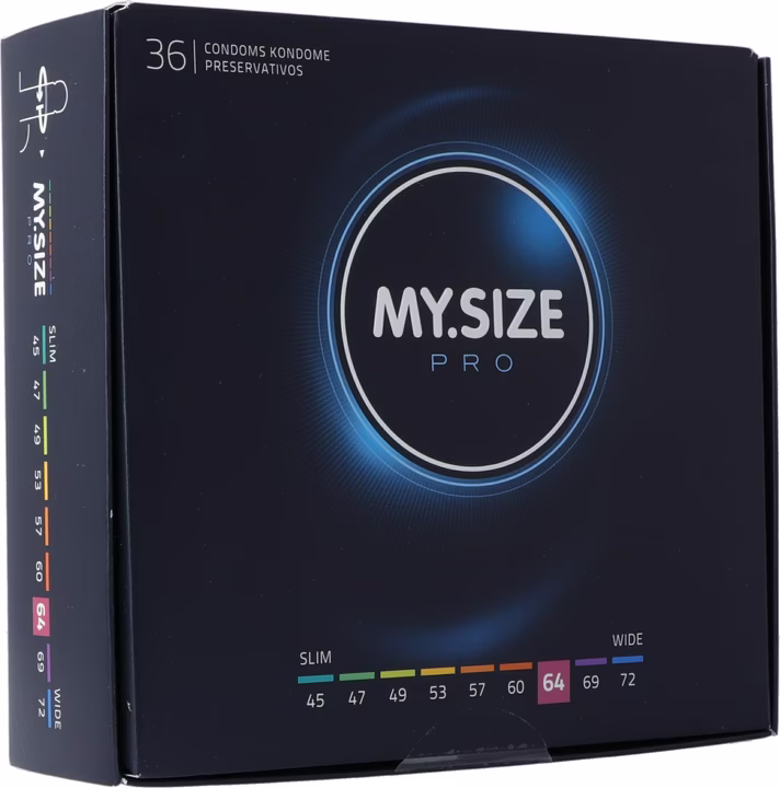 Preservativi MY SIZE PRO 64 mm, confezione da 36 pezzi