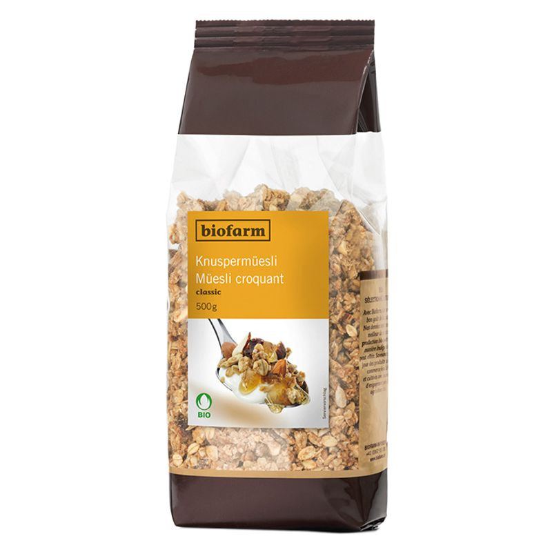 BIOFARM Knusper Müesli Urgetreiden Knospe CH 500g
