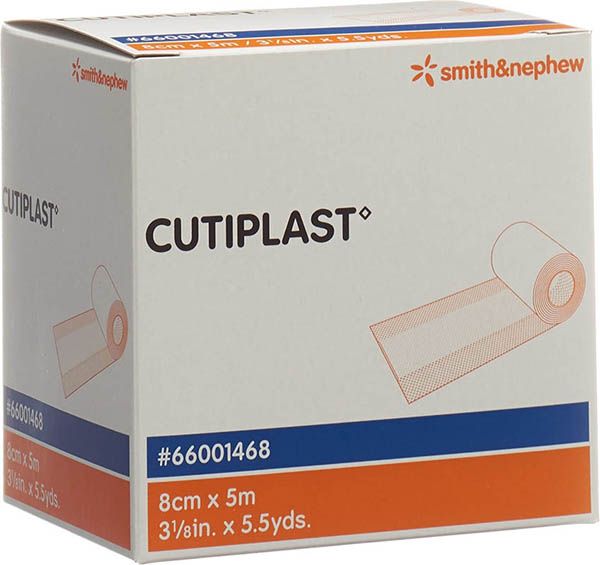 Medicazione in tessuto non tessuto Cutiplast al metro 8cmx5m bianco