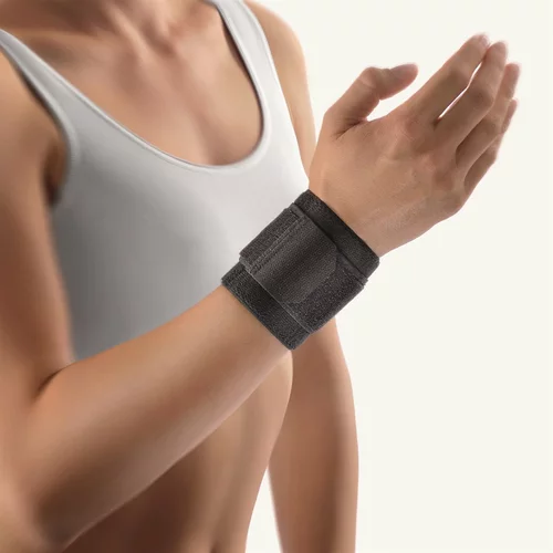BORT Benda da polso in velcro 8cm Gr1 -17cm nero