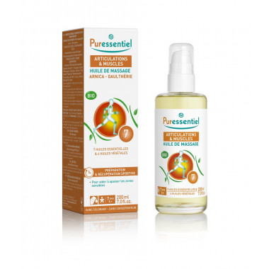 Puressentiel Olio per massaggi Muscolo da sforzo Arnica Wintergreen Biologico 100ml