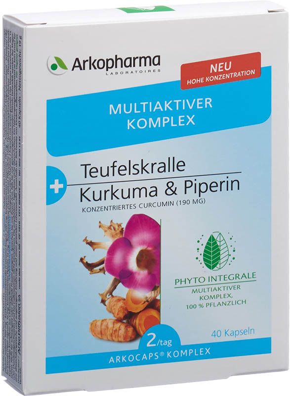 Arkocaps Complesso Artiglio del Diavolo + Curcuma 40 Capsule