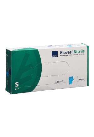 ABENA Cla Nitrilhan S 240mm senza polvere non sterile blu 100 pz.
