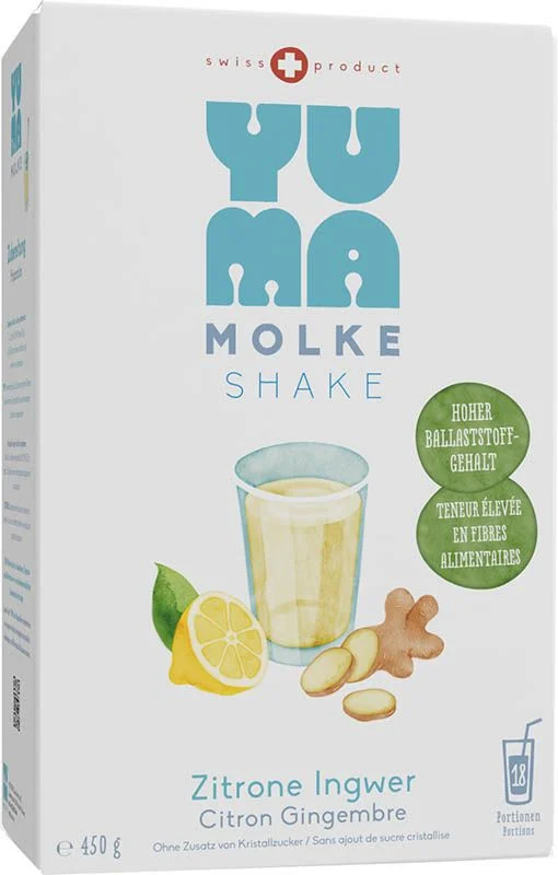 YUMA Siero di latte al limone e zenzero 450g