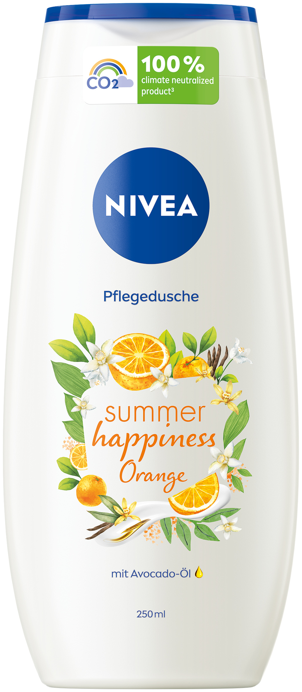 Nivea Gel doccia all'arancia e olio di avocado nuovo 250ml