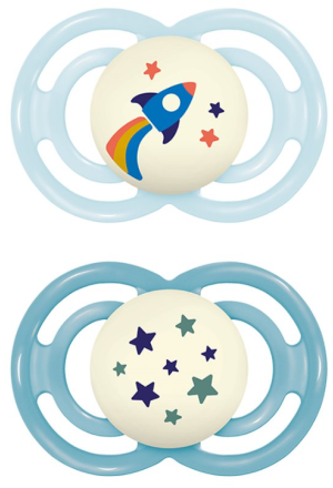 MAM Notte Perfetta Nuggi 6-16 mesi blu/blu 2 pezzi