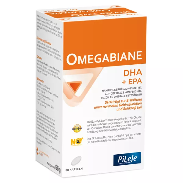 Omegabiane DHA + EPA Kapseln Blist 80 Stück