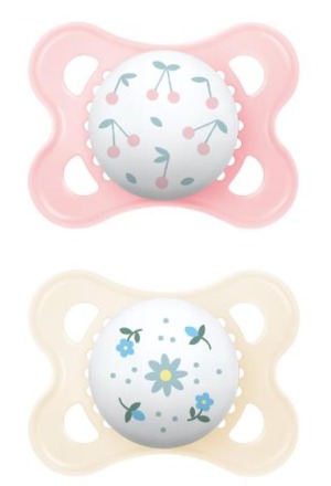 MAM Original Nuggi 0-6 Monate pink/white 2 Stück
